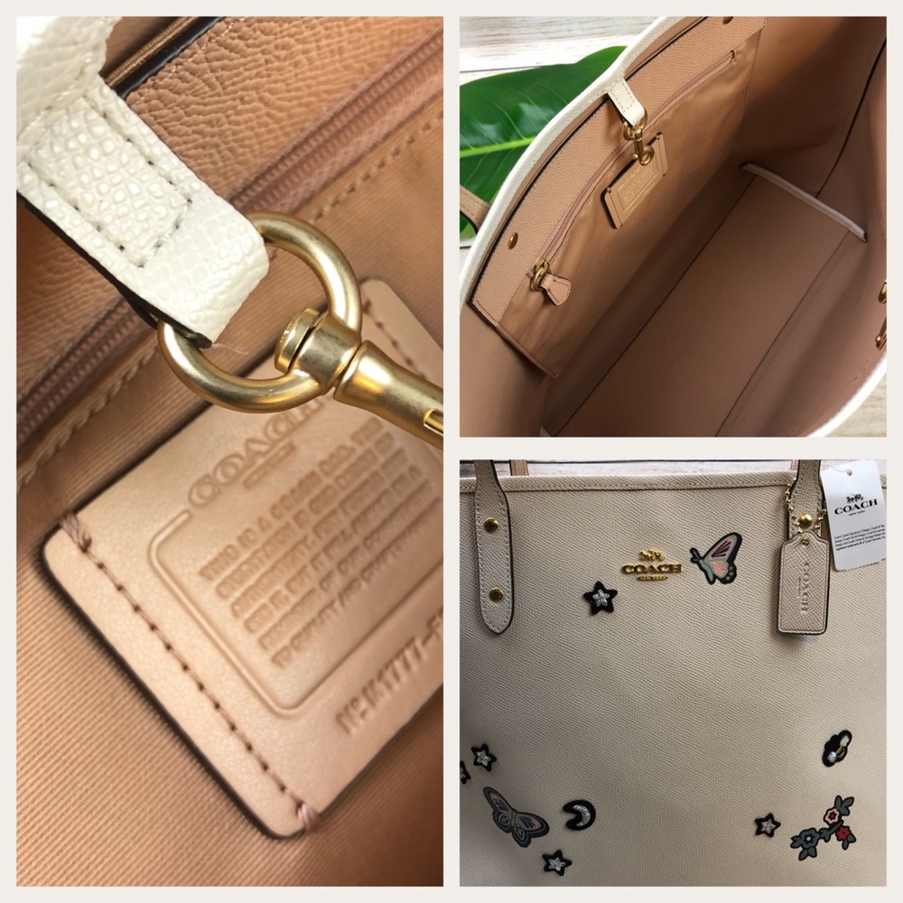 COACH • CITY TOTE WITH SOUVENIR EMBROIDERY - Picture 8 of 8